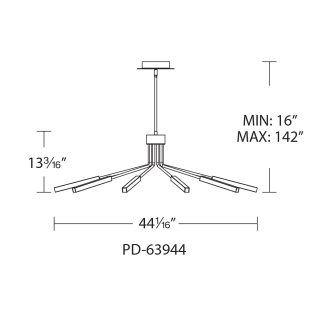 A thumbnail of the WAC Lighting PD-63944 Line Drawing