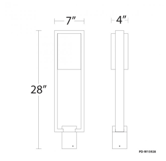 A thumbnail of the WAC Lighting PM-W15928 Line Drawing