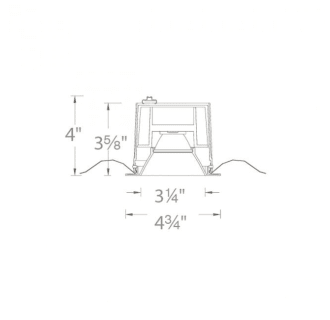 A thumbnail of the WAC Lighting R3BRD-NWD WAC Lighting-R3BRD-NWD-Line Drawing