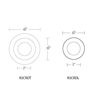 A thumbnail of the WAC Lighting R3CRDL WAC Lighting-R3CRDL-Line Drawing