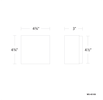 A thumbnail of the WAC Lighting WS-45105-27 Line Drawing