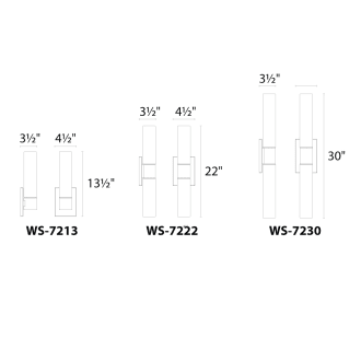 A thumbnail of the WAC Lighting WS-7213 Line Drawing