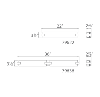 A thumbnail of the WAC Lighting WS-79622 WAC Lighting-WS-79622-Line Drawing