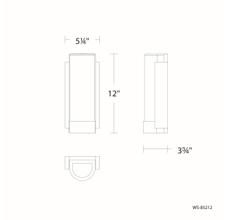 A thumbnail of the WAC Lighting WS-85212-27 Line Drawing