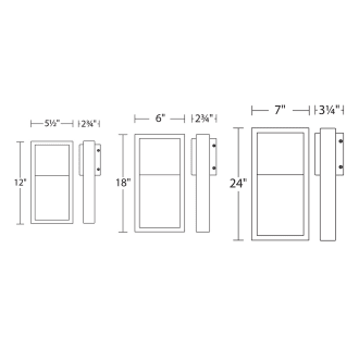 A thumbnail of the WAC Lighting WS-W15918 Line Drawing