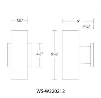 A thumbnail of the WAC Lighting WS-W220212-30 Line Drawing