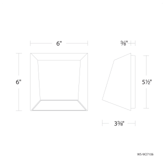 A thumbnail of the WAC Lighting WS-W27106-35 Line Drawing