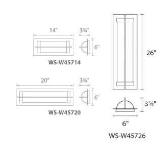 A thumbnail of the WAC Lighting WS-W45726 Line Drawing