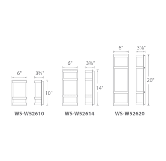 A thumbnail of the WAC Lighting WS-W52610 Line Drawing