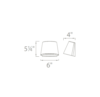 A thumbnail of the WAC Lighting WS-W65607 Line Drawing