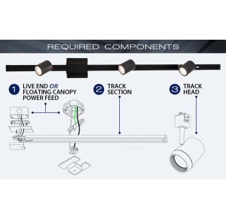 A thumbnail of the WAC Lighting L-LED810F WAC Lighting required track system components