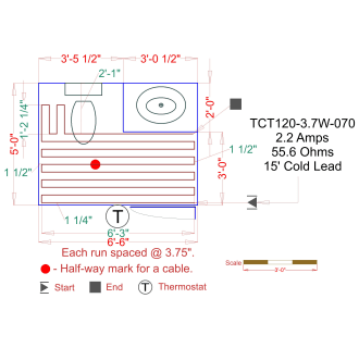 A thumbnail of the WarmlyYours TCT120-3.7W-180 WarmlyYours TCT120-3.7W-180