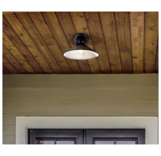 Westinghouse Lighting Watts Creek 11-Inch One-Light Outdoor Semi-Flush  Mount Ceiling Fixture, Textur