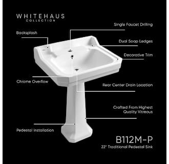 A thumbnail of the Whitehaus B112M-P Alternate Image