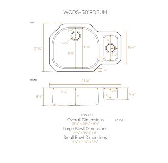 A thumbnail of the Whitehaus WCDS-3019DBUM Alternate Image