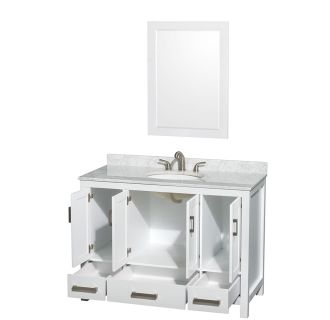 A thumbnail of the Wyndham Collection WC141448SGLVANWHT Wyndham Collection WC141448SGLVANWHT