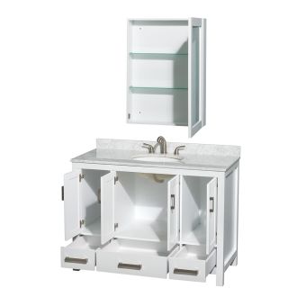 A thumbnail of the Wyndham Collection WC141448SGLVANWHT Wyndham Collection WC141448SGLVANWHT