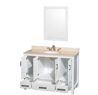 A thumbnail of the Wyndham Collection WC141448SGLVANWHT Wyndham Collection WC141448SGLVANWHT
