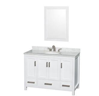 A thumbnail of the Wyndham Collection WC141448SGLVANWHT Wyndham Collection WC141448SGLVANWHT
