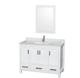 A thumbnail of the Wyndham Collection WC141448SGLVANWHT Wyndham Collection WC141448SGLVANWHT