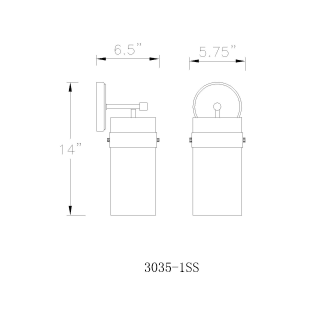 A thumbnail of the Z-Lite 3035-1SS Alternate Image