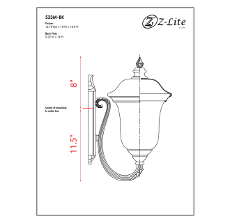 A thumbnail of the Z-Lite 533M Alternate Image