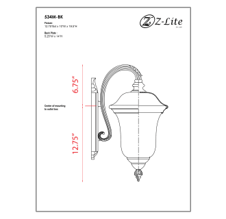 A thumbnail of the Z-Lite 534M Alternate Image