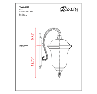 A thumbnail of the Z-Lite 534M Alternate Image