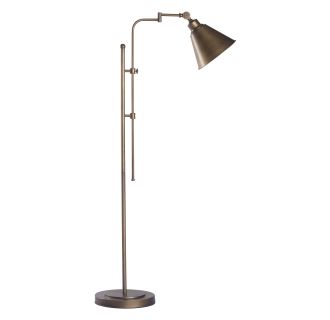 Zuo Modern 56005 Brushed Bronze Rush 1 Light Floor Lamp ...