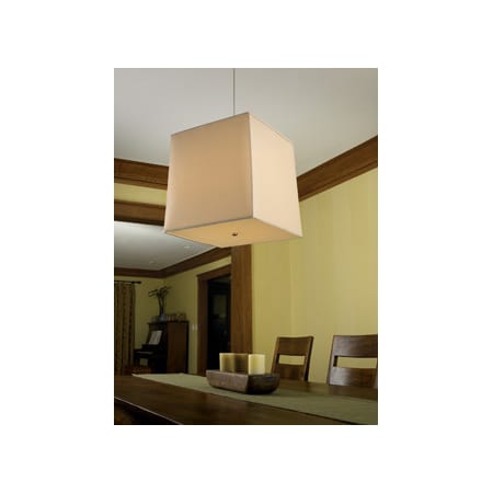 A large image of the 2 Thousand Degrees Madison Pendant Madison Pendant in Satin Nickel and Desert Clay shade