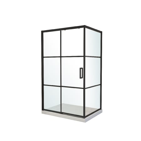 A large image of the A and E Bath and Shower Atlas-3648-C Black Matte