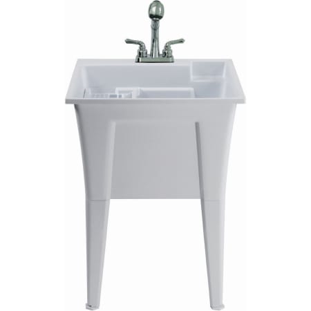 A large image of the A and E Bath and Shower Dalary White with Speckles