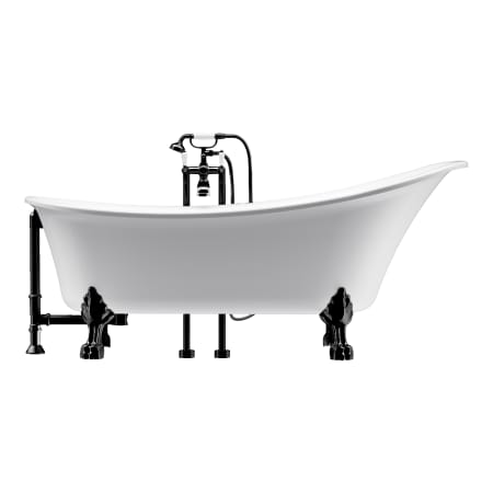 A large image of the A and E Bath and Shower Dorya Black Matte