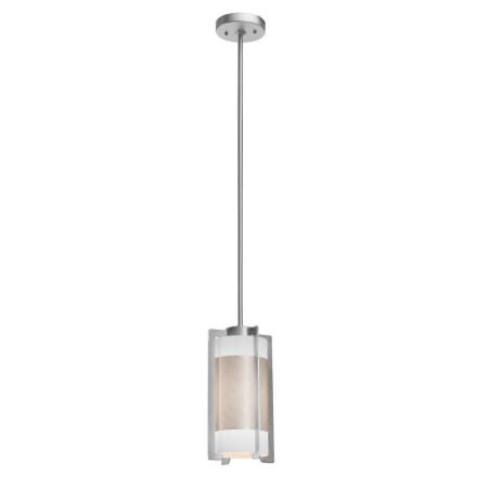 A large image of the Access Lighting 20738 Brushed Steel / Opal