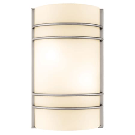 A large image of the Access Lighting 20416 Brushed Steel / Opal