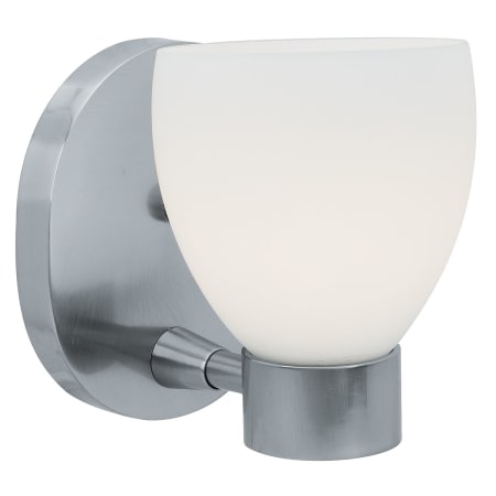 A large image of the Access Lighting 23901 Shown in Brushed Steel / Opal