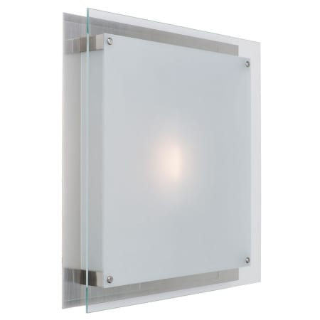 A large image of the Access Lighting 50032LED-BS Brushed Steel / Frosted