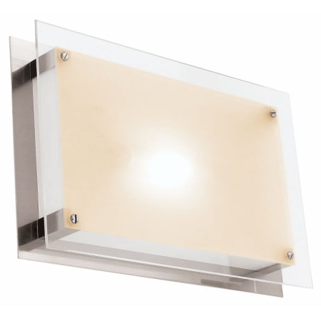A large image of the Access Lighting 50034 Brushed Steel / Frosted