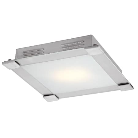 A large image of the Access Lighting 50058 Brushed Steel / Opal
