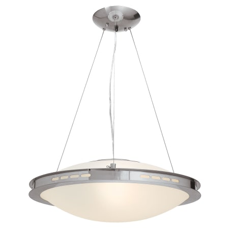 A large image of the Access Lighting 50088 Brushed Steel / Opal
