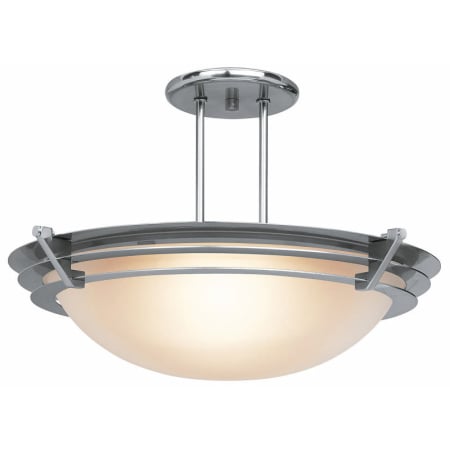 A large image of the Access Lighting 50094 Brushed Steel / Frosted