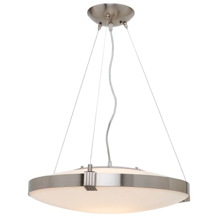 A large image of the Access Lighting 50102 Brushed Steel / Opal