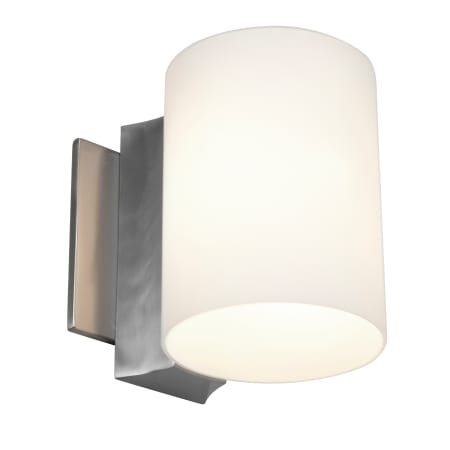 A large image of the Access Lighting 50182 Brushed Steel / Opal