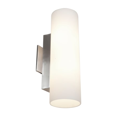 A large image of the Access Lighting 50184 Brushed Steel / Opal