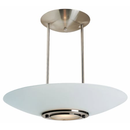 A large image of the Access Lighting 50454 Brushed Steel / Frosted