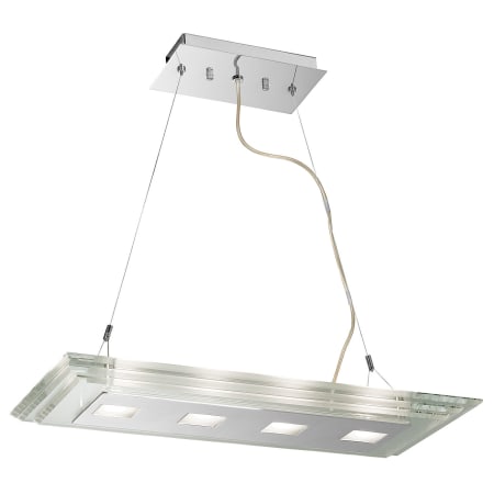 A large image of the Access Lighting 50473 Chrome / Clear Crystal