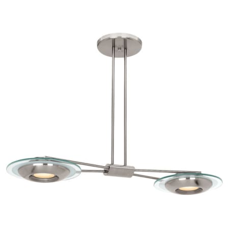 A large image of the Access Lighting 50482 Brushed Steel