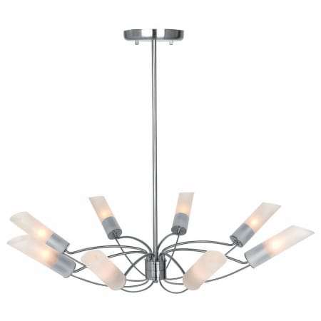 A large image of the Access Lighting 50509 Shown in Brushed Steel / Frosted