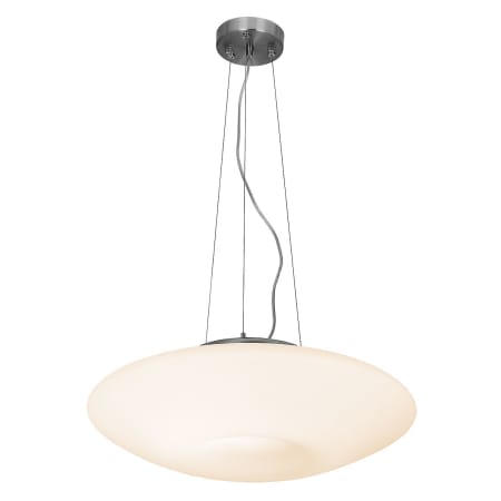 A large image of the Access Lighting 50955 Brushed Steel / Opal