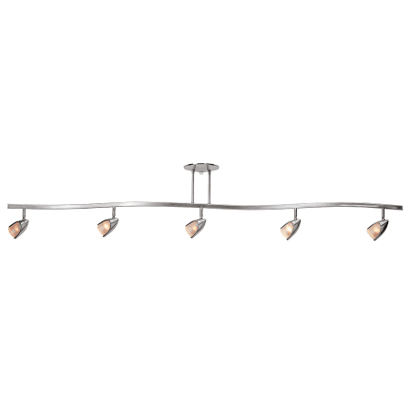 A large image of the Access Lighting 52031 Brushed Steel / Opal
